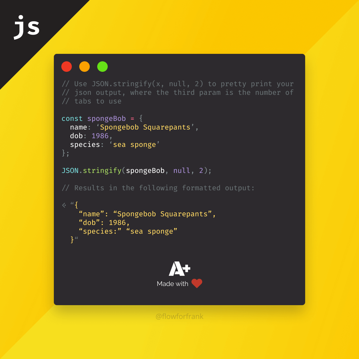 How To Format JSON in JavaScript
