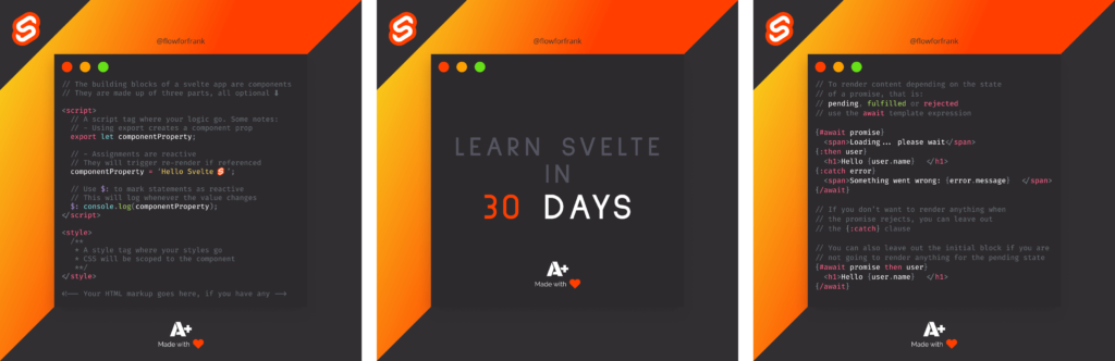 Learn Svelte with 30 tips