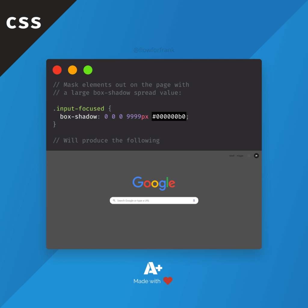 How to Darken Background to Give Focus to Input Elements in CSS