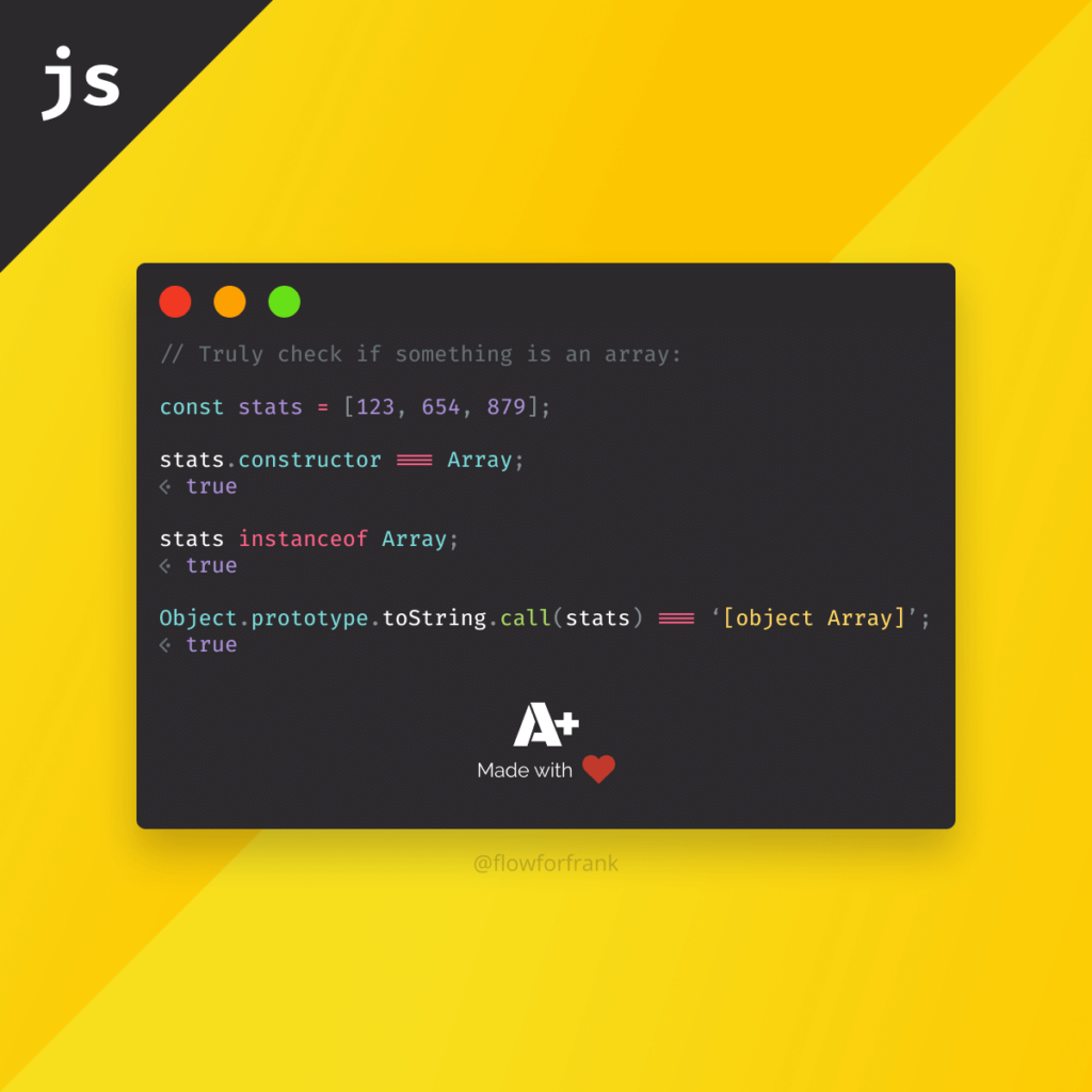 How to Check if Something is an Array in JavaScript?