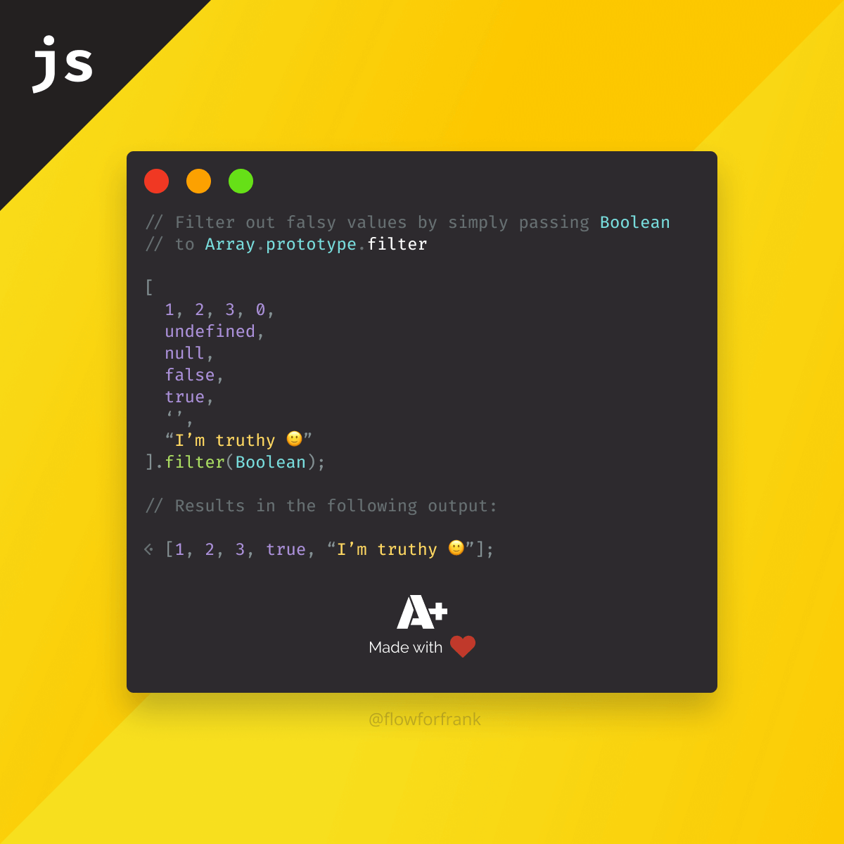 How to Filter Out Falsy Values From Array in JavaScript