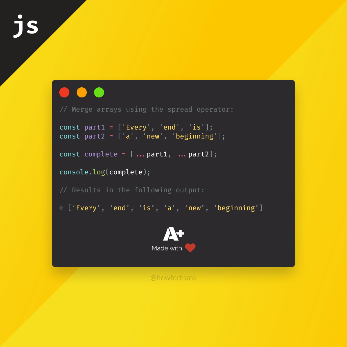 How to Merge Arrays Together in Javascript