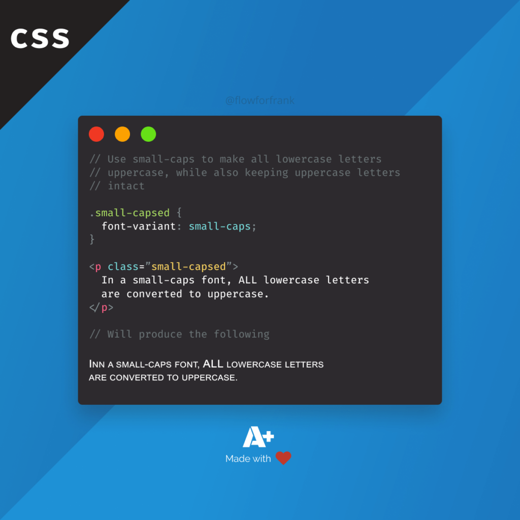 how-to-make-small-caps-in-css-ayvazogluinsaat