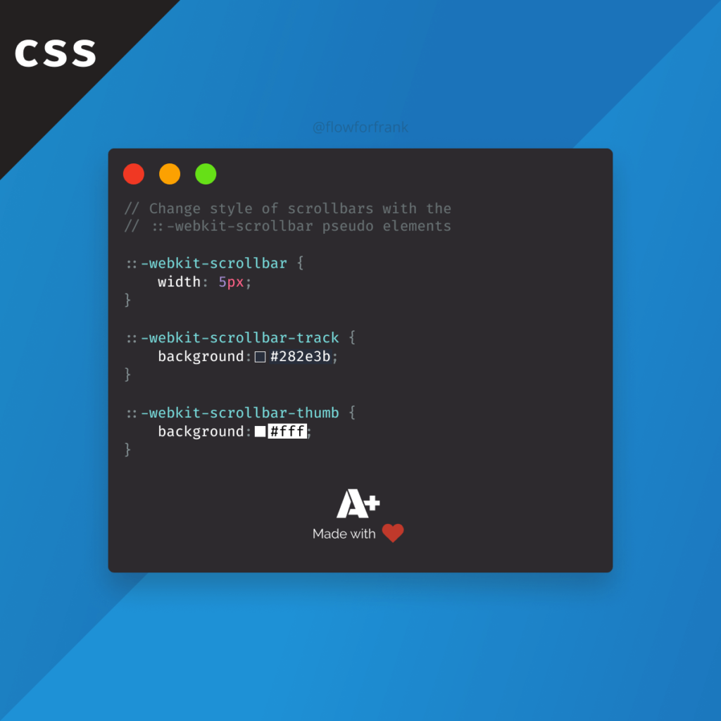How to Style Scrollbars in CSS