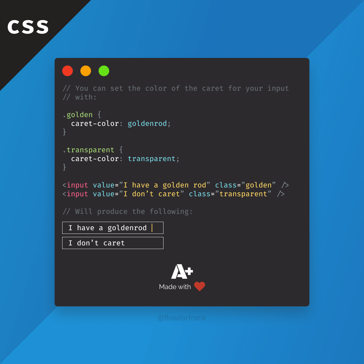 How to Change Caret Color in CSS