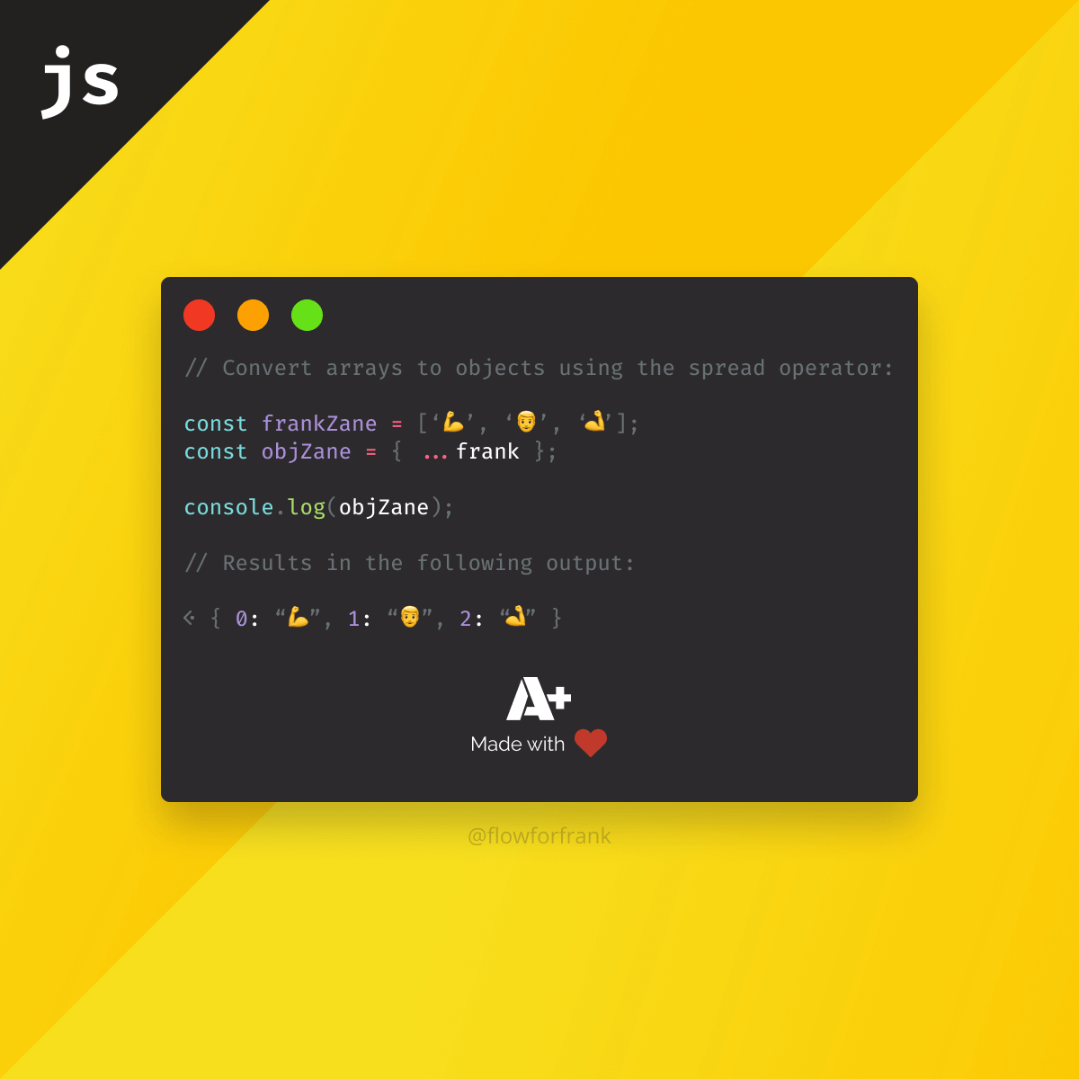 How to Convert Array to Object in JavaScript