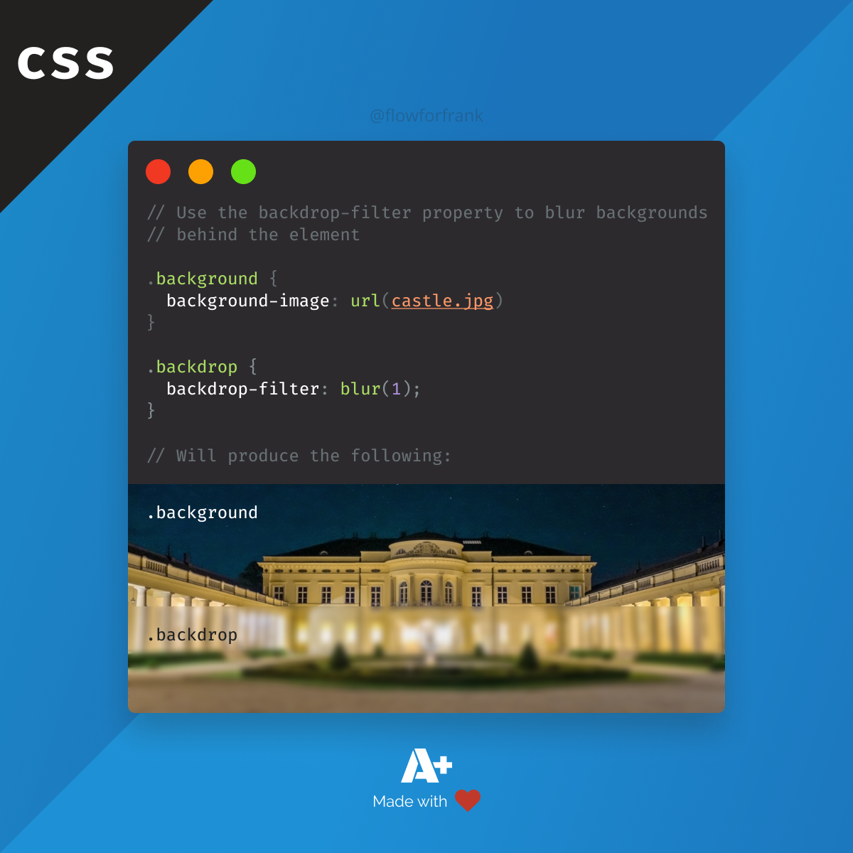 How to Blur Background Behind Elements in CSS