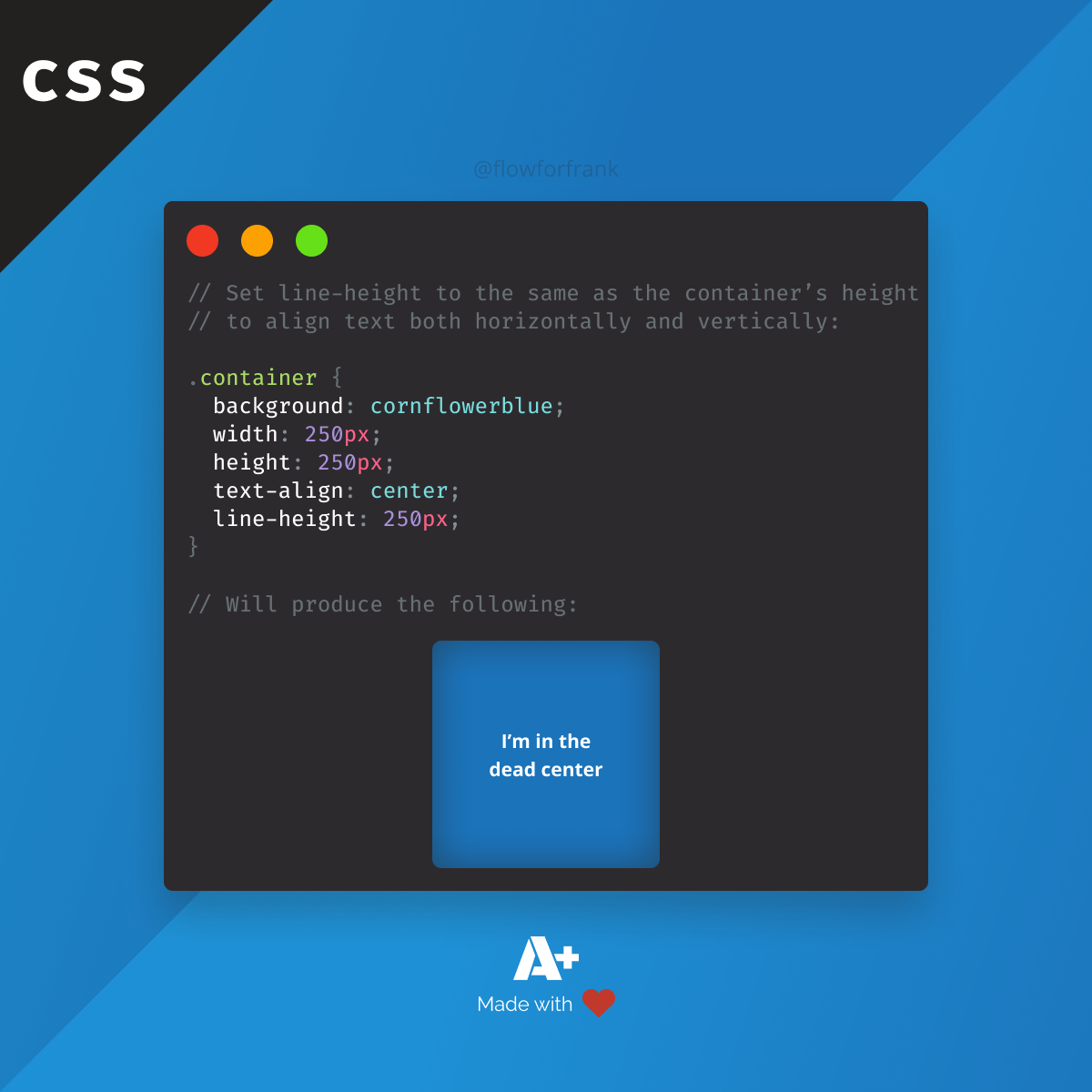 How to Center Text Vertically and Horizontally in CSS
