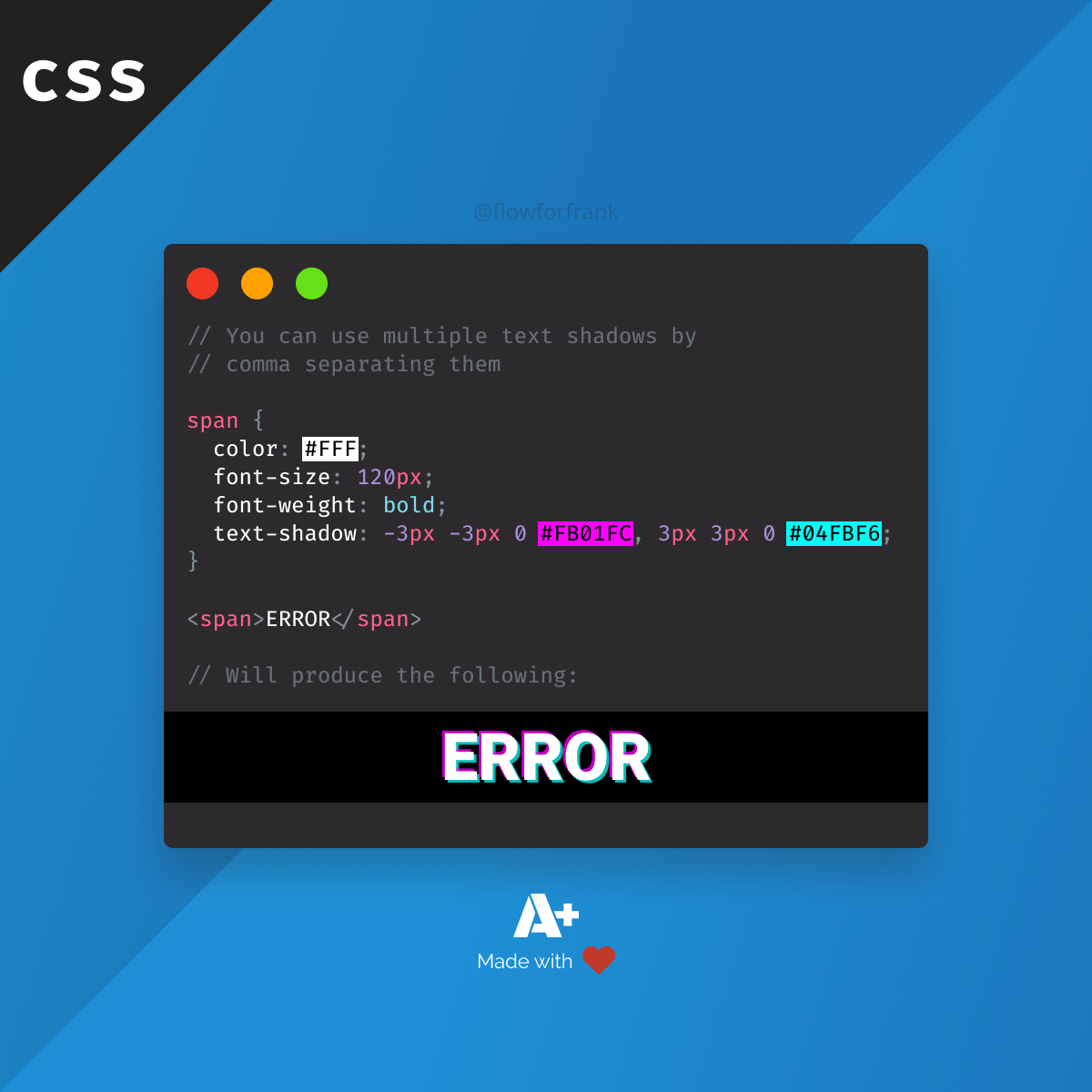 How to Use Multiple Text Shadows in CSS