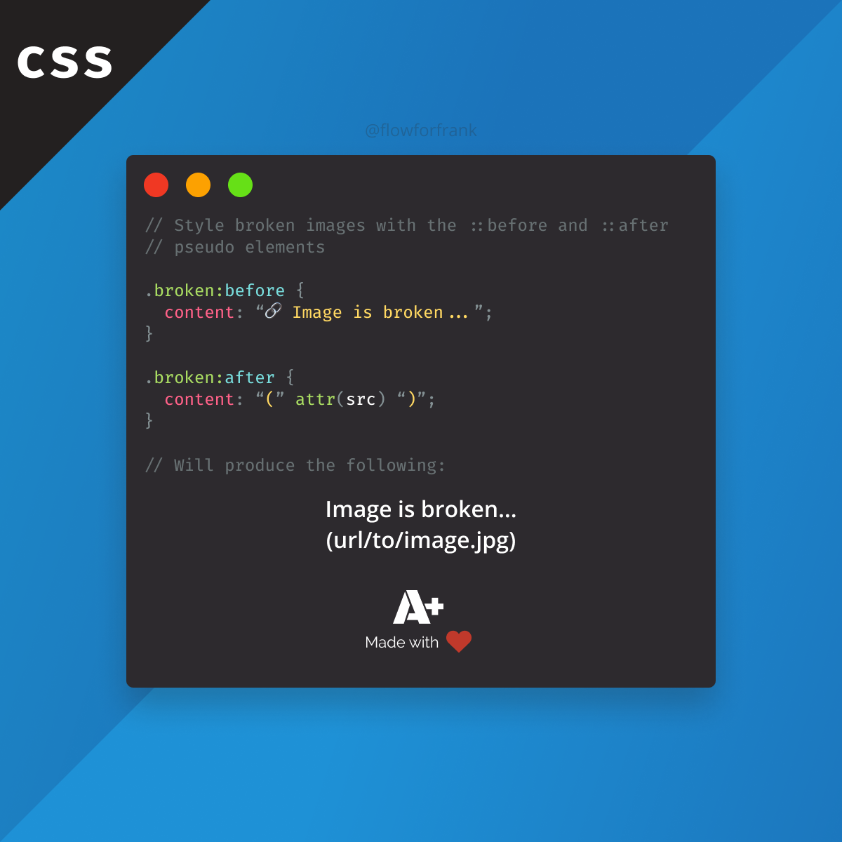 How to Styles Broken Images in CSS