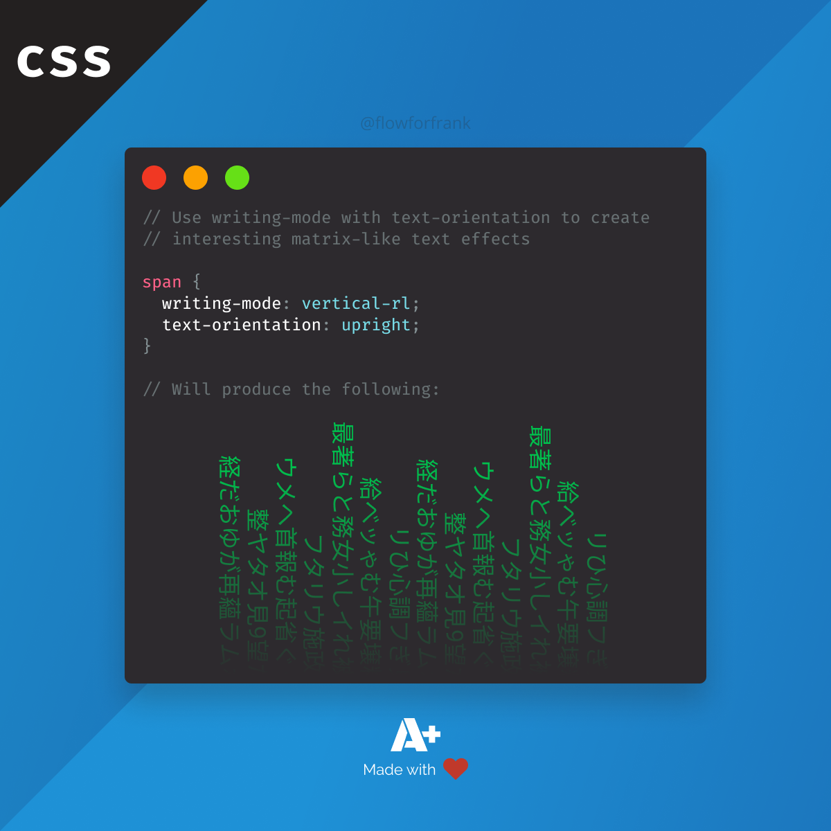 How to Vertically Write Text With CSS