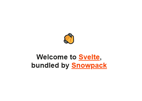 Svelte bundled by Snowpack