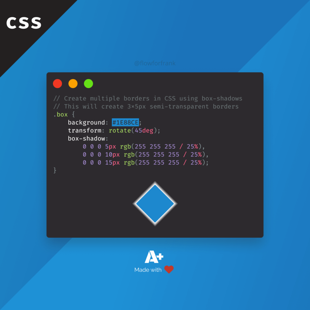 How to Create Multiple Border in CSS