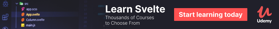 Learn Svelte with Udemy