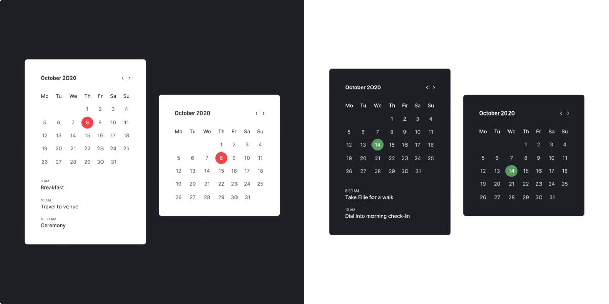 Calendar design