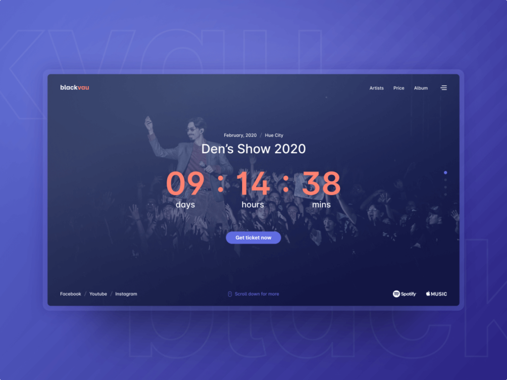 Countdown timer design