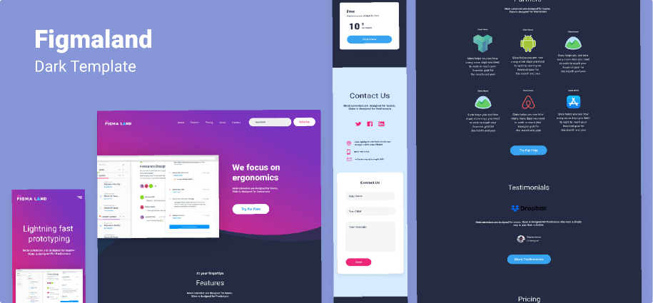 Landing page design