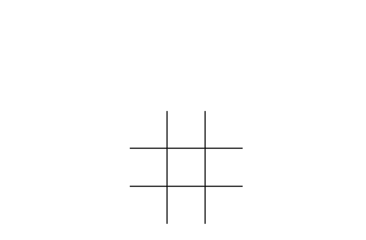 Playing draw in Tac-Tac-Toe