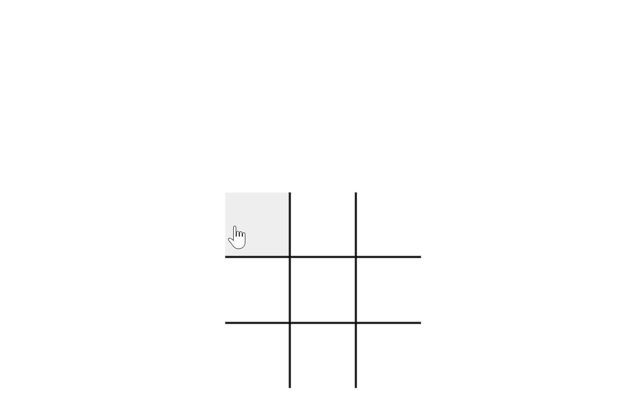 The winning states of tic-tac-toe