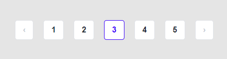 The final look of the pagination component