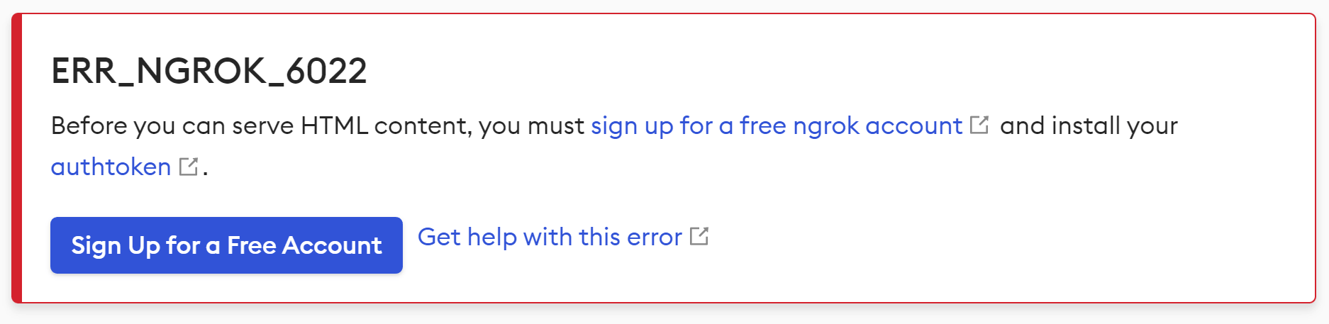 ngrok authentication error