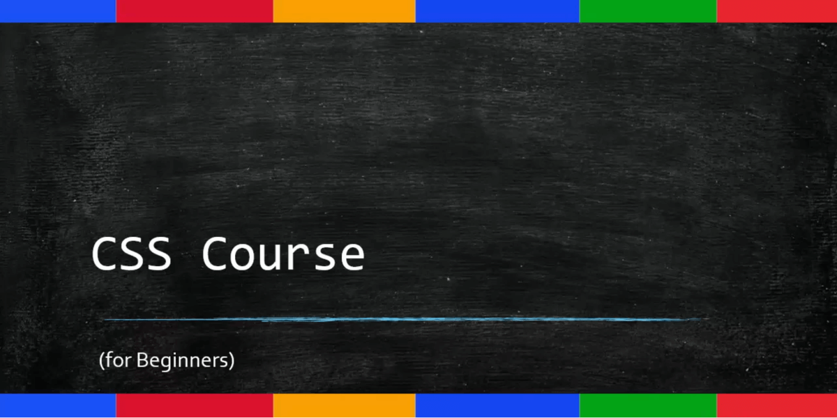 CSS course for beginners