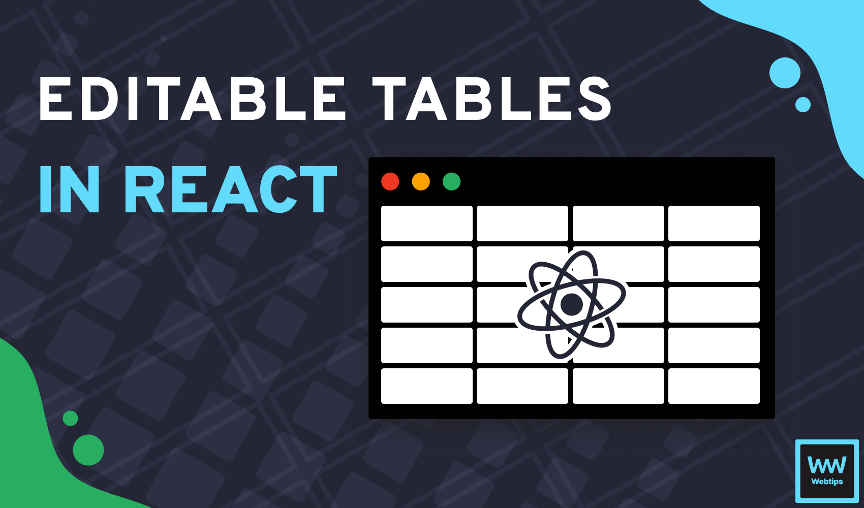 How to Create an Editable Table Component in React