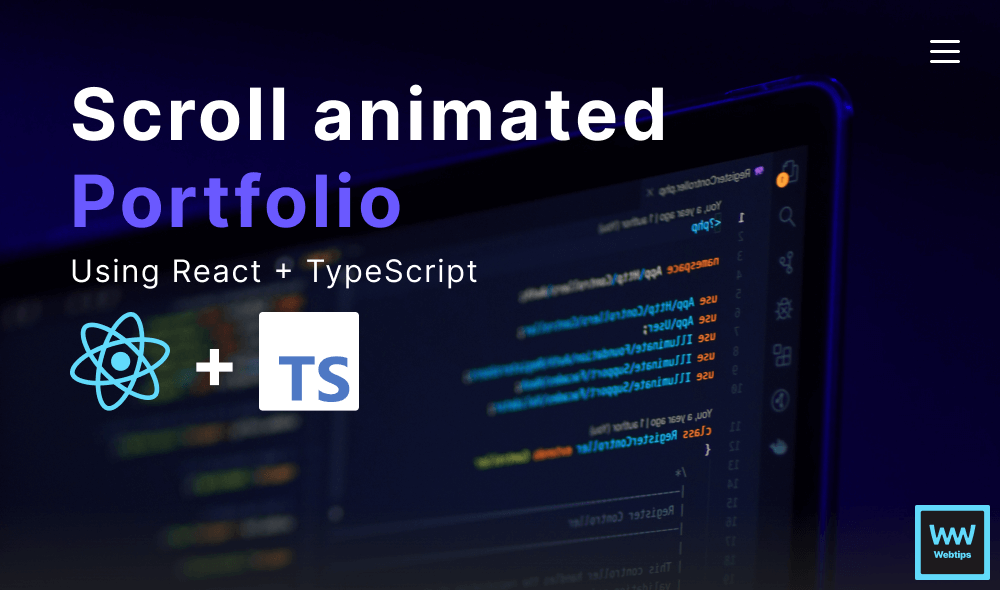 How to Create a Scroll Animated Portfolio With React